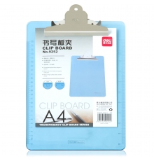 得力(deli) A4 山型透明書(shū)寫(xiě)板夾 9252（15個(gè)/箱）