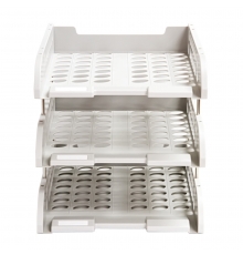 得力(deli) 9217 三層固定文件盤（黑、灰兩色，12只/箱）