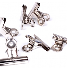 得力(deli)不銹鋼圓型票夾 38mm 4# 9524（6只/打，72只/盒）按打售