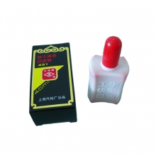 工字快干清潔印泥油（紅） 431（40ml/瓶，10瓶/封）