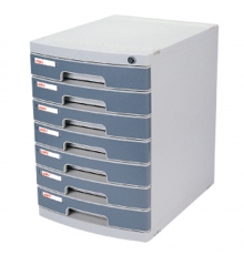 得力（deli）8877 七層硬塑文件柜（帶鎖，規(guī)格：395*302*432mm）