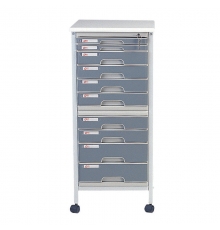 得力（deli）900-10 十層文件柜/櫥可移動（帶鎖帶滑輪，規(guī)格：360*340*785mm）