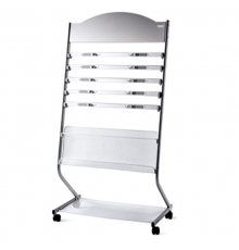 得力（deli）9305標(biāo)準(zhǔn)型報(bào)刊架（635*360*1250mm）