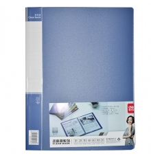 得力(deli) 5030 無襯紙資料冊 A4 30頁 藍色（12本/箱）