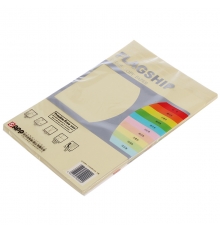 旗艦 A4 80g 進口彩色復印紙（淡黃色，100張/包，25包/箱）