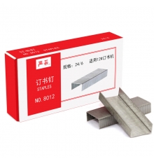 嚴(yán)采8012 統(tǒng)一訂書(shū)針 24/6 12#（1000支/盒，10盒/條）