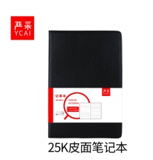 嚴(yán)采（ycai) / (得力） 25K/160頁型號8911皮面記事本